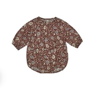NWOT RYLEE + CRU Long Sleeve Bubble Romper - HOLIDAY BLOOM - Size 3-6 months